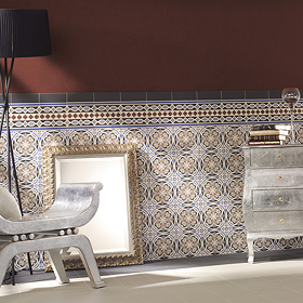 Hellier Patterned Wall and Floor Tiles - 200 x 200mm