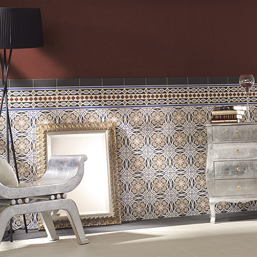 Hellier Patterned Wall and Floor Tiles - 200 x 200mm