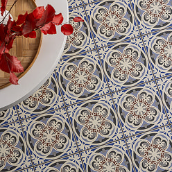 Hellier Victorian Patterned Wall and Floor Tiles - 200 x 200mm