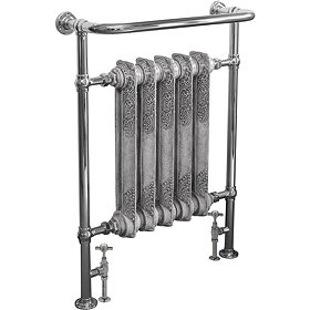 Helmsley Traditional 960 x 675mm Heated Towel Radiator - Chrome Large Image