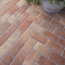 Helston Terracotta Brick Effect Wall & Floor Tiles - 113 x 226mm