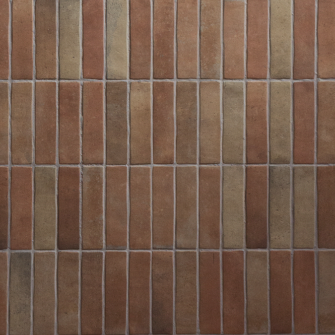 Helston Terracotta Brick Effect Wall & Floor Tiles - 62 x 235mm