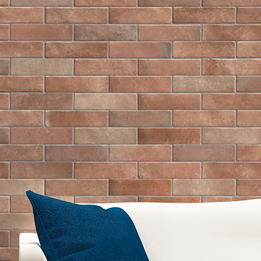 Helston Terracotta Brick Effect Wall & Floor Tiles - 62 x 235mm