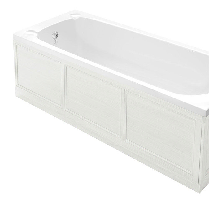 Heritage 1524mm Classic Front Bath Panel - White Ash Large Image