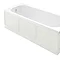 Heritage 1524mm Classic Front Bath Panel - White Ash Large Image