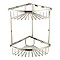 Heritage 2-Tier Corner Wire Basket - Vintage Gold - ACOB03G Large Image