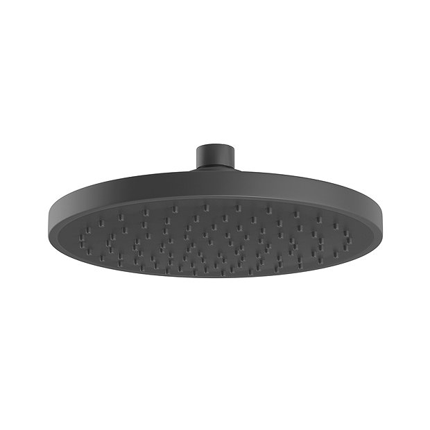 Heritage 200mm Matt Black Shower Head STBL22