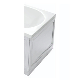 Heritage 800mm Classic End Bath Panel - Dove Grey Large Image