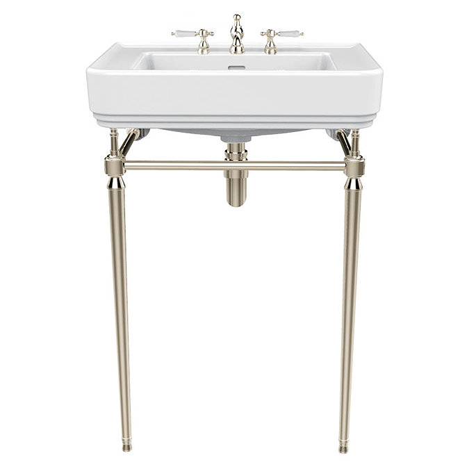 Heritage Abingdon 600mm Wynwood Basin & Washstand - Vintage Gold Large Image