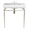 Heritage Abingdon 800mm Large Wynwood Basin & Washstand - Vintage Gold Large Image