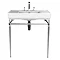 Heritage Abingdon 800mm Large Wynwood Basin & Washstand - Chrome Large Image