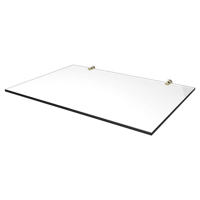 Heritage Abingdon 800mm Wynwood Washstand Glass Shelf - Vintage Gold - WGABWYN8VG Large Image