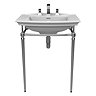 Heritage Abingdon Blenheim Basin & Washstand - Chrome Large Image