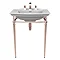 Heritage Abingdon Blenheim Basin & Washstand - Rose Gold Large Image