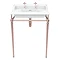 Heritage Abingdon Dorchester Basin & Washstand - Rose Gold Large Image