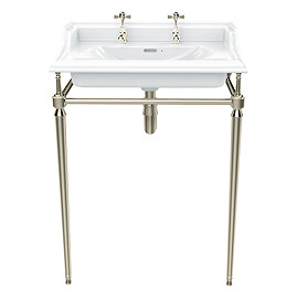 Heritage Abingdon Dorchester Basin & Washstand - Vintage Gold Large Image