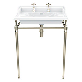 Heritage Abingdon Dorchester Basin & Washstand - Vintage Gold Large Image