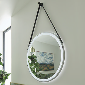 Heritage Amberley Chrome 590mm Illuminated Circular Mirror with Demister Pad - MAMC590 Large Image