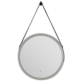 Heritage Amberley Chrome 800mm Illuminated Circular Mirror with Demister Pad - MAMC800 Medium Image
