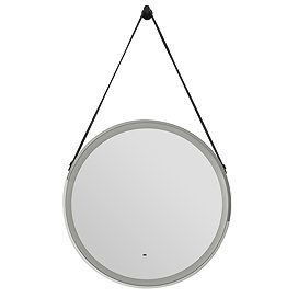 Heritage Amberley Chrome 800mm Illuminated Circular Mirror with Demister Pad - MAMC800 Large Image