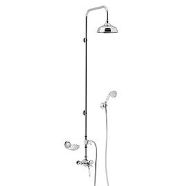 Heritage Avenbury Exposed Shower with Deluxe Fixed Riser Kit & Diverter to Handset - AVEDUAL01 Mediu
