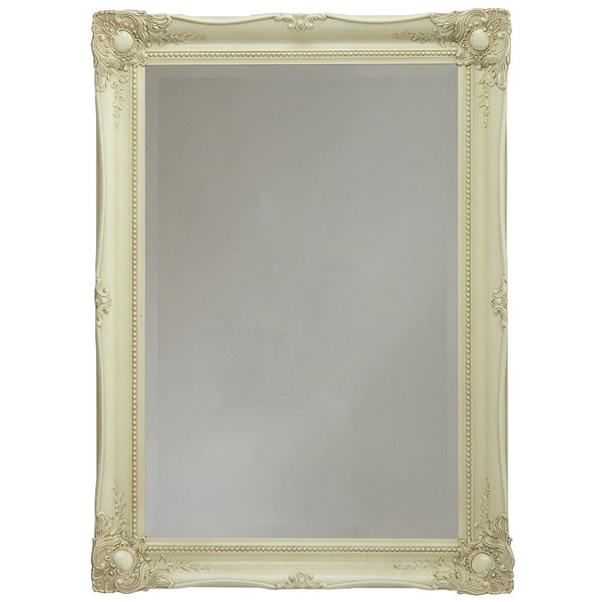 Heritage Balham Mirror (910 x 660mm) - Cream Large Image