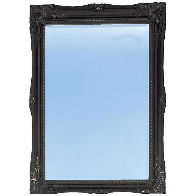 Heritage Balham Mirror (910 x 660mm) - Onyx Black Large Image