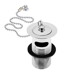 Heritage - Slotted Basin Waste - Chrome - THC10 Large Image