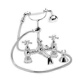 Heritage - Hartlebury Bath Shower Mixer - Chrome - THRC02 Large Image