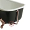 Heritage Exposed Bath Waste Porcelain Plug - Rose Gold Profile Large Image