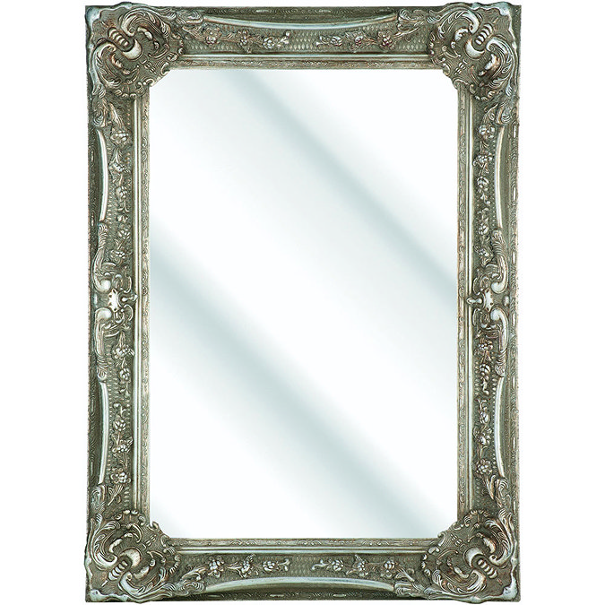 Heritage Bayswater Mirror (1090 x 790mm) - Vintage Silver Large Image