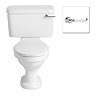 Heritage Belmonte Close Coupled Toilet with Traditional Chrome Lever