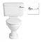 Heritage Belmonte Close Coupled Toilet with Traditional Chrome Lever