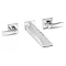 Heritage - Hemsby 3 Hole Wall Mounted Bath Filler - THPC11 Large Image