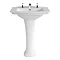 Heritage - Blenheim Basin & Pedestal - Various Tap Hole Options Large Image