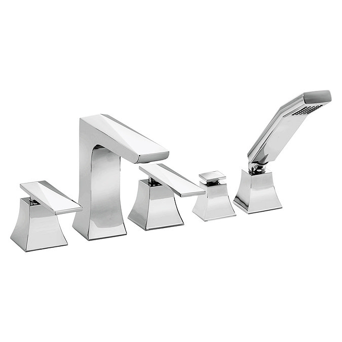 Heritage - Hemsby 5 Hole Bath Shower Mixer - THPC02 Large Image