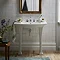 Heritage Blenheim Traditional Ceramic Console Basin & Legs Large Image