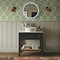 Heritage Broughton 800mm Washstand Graphite with White Marble Effect Worktop & Round Basin