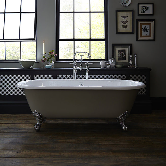 Heritage Buckingham Roll Top Cast Iron Bath (1700x770mm) with Feet Feature Large Image