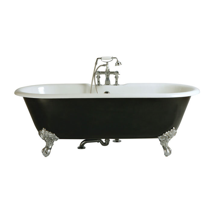 Heritage Buckingham Roll Top Cast Iron Bath (1700x770mm) with Feet Large Image