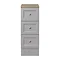 Heritage Caversham 300mm 3 Drawer Base Unit - Dove Grey Large Image