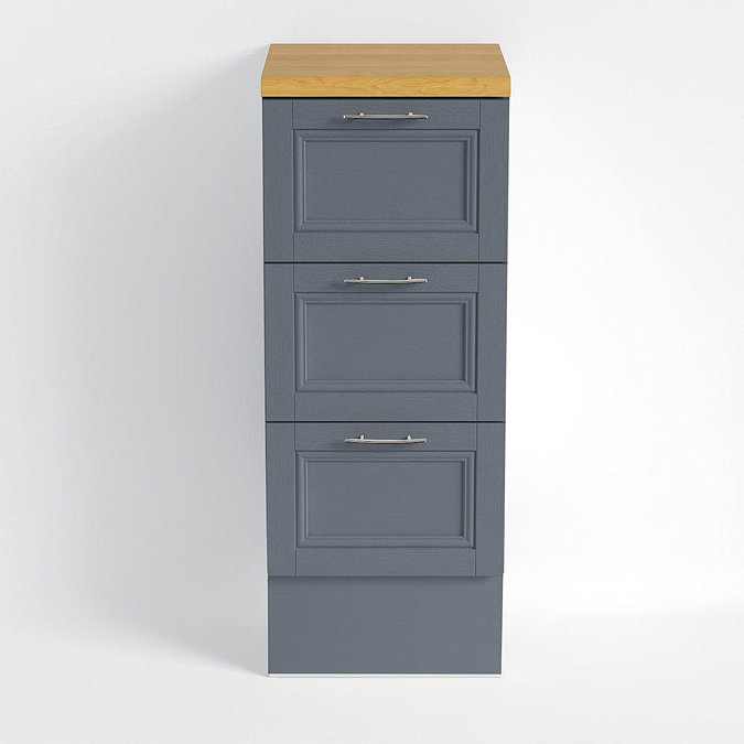 Heritage - Caversham 320mm Drawer Unit with Pewter Handles - Graphite Large Image