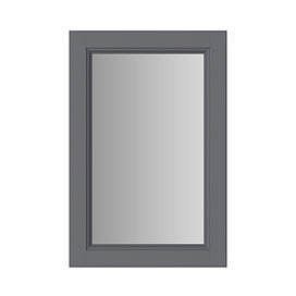 Heritage Caversham 400mm Framed Mirror - Graphite - KGRFM400