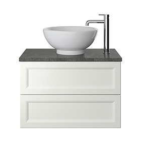 Heritage Caversham 700mm 2-Drawer Wall Hung Vanity Unit Only - Chantilly