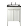 Heritage Caversham Chantilly Freestanding Dorchester Vanity with Dark Concrete Basin Top