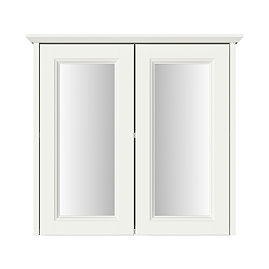 Heritage Caversham Double Door Mirror Wall Cabinet - Chantilly