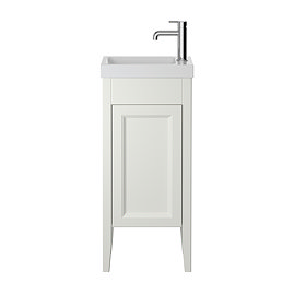 Heritage Caversham Freestanding Cloakroom Vanity Unit - Chantilly