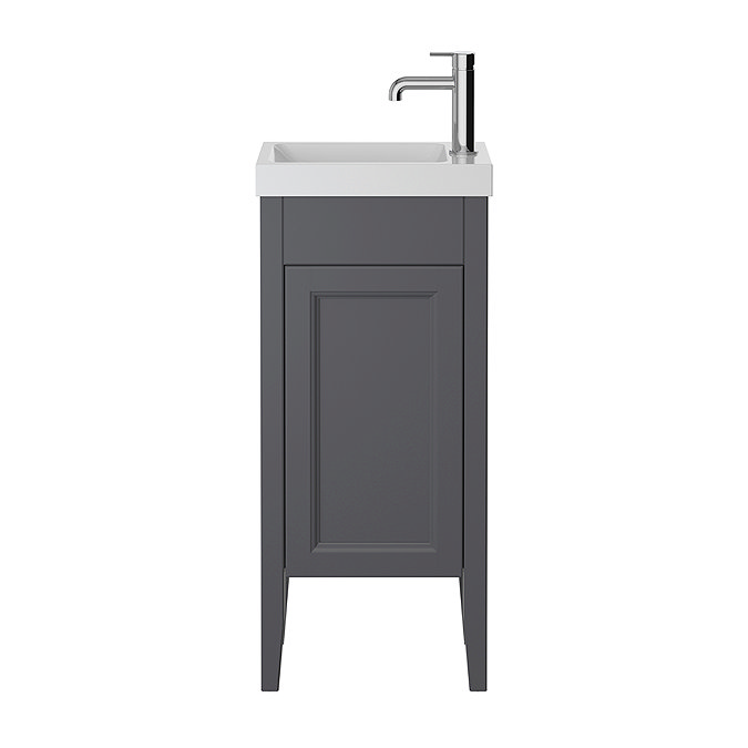 Heritage Caversham Freestanding Cloakroom Vanity Unit - Graphite