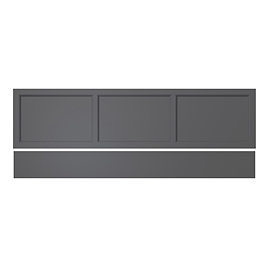 Heritage Caversham Front Bath Panel - Graphite