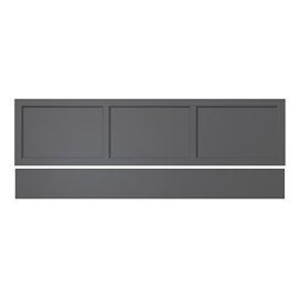 Heritage Caversham Front Bath Panel - Graphite